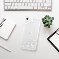 iSaprio Silikonové pouzdro - White Lace 02 pro Apple iPhone SE 2020