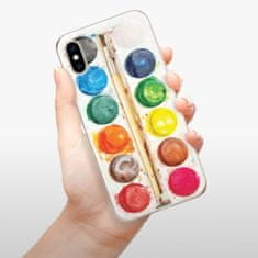 iSaprio Silikonové pouzdro - Watercolors pro Apple iPhone XS