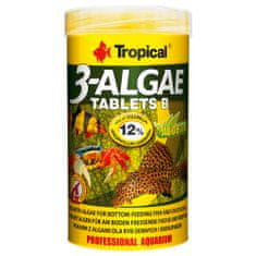 TROPICAL 3-Algae Tablets B 250ml/150g 830ks tabletové krmivo s řasami pro sladkovodní a mořské ryby