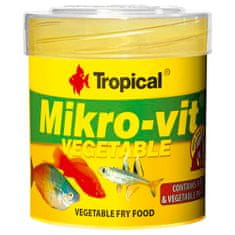 TROPICAL Mikro-vit Vegetable 50ml/32g krmivo pro rybí potěr bohaté o rostlinné složky