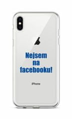 TopQ Kryt iPhone XS silikon Nejsem na Facebooku 48525