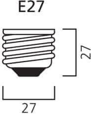 Diolamp  LED Filament tubulární žárovka Amber T30 4W 22,5 cm
