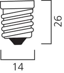 Diolamp  LED Filament Candle žárovka čirá C35 2W/230V/E14/2700K/250Lm/360°