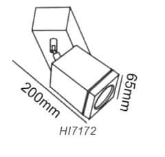 ACA Lightning  Venkovní bodové svítidlo HI7172 MR16 max. 35W/GU5.3/12V/IP65, matný Nikl