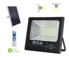 ACA Lightning  LED solární reflektor SVIDE 60W/6000K/IP66/Li-Fe 3,2V/18Ah, černá barva
