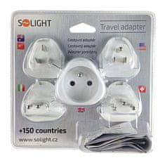 Solight  Cestovní adaptér PA20 Universal World 100-250V/50-60Hz/1500W