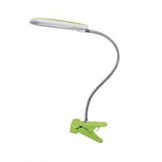 ACA Lightning  LED stolní lampička s vypínačem a klipem BAZ 5W/230V/4000K/340Lm/120°/IP20, zelená