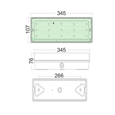 ACA Lightning  LED nouzové svítidlo HAPES 3W/230V/6000K/200Lm/IP65/1,5h Ni-Cd 3,6V/1Ah