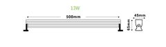 ACA Lightning  LED venkovní svítidlo LIAM 13W/230V/3000K/1000Lm/IP65/30°, šedé