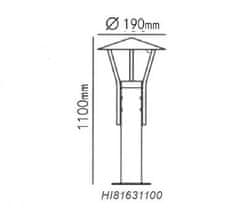 ACA Lightning  Zahradní svítidlo CAPO HI81631100 max. 40W/GU10/IP44