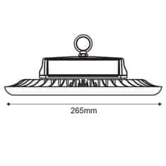 ACA Lightning  LED High Bay POZA 200W/230V/5000K/24000Lm/90°/IP66