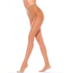 Giulia dámské punčocháče bez zesílení s bavlněným chodidlem FOOTIES 20DEN, tělová, XL/XL
