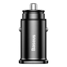 BASEUS Square 2x USB QC 3.0 autonabíječka, černá