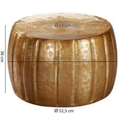 Bruxxi Konferenční stolek Visa, 60 cm, zlatá