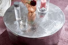 Bruxxi Konferenční stolek Faus, 75 cm, stříbrná