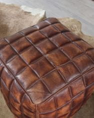 Bruxxi Taburet Cube, 41 cm, pravá kůže
