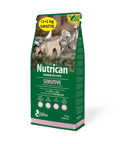 Nutrican with Sensitive 15 kg + 2 kg