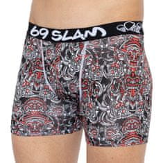 69 SLAM Pánské boxerky fit bamboo totem mask (MPBTMS-BB) - velikost S