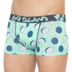 69 SLAM Pánské boxerky hip bamboo coco blue - velikost M