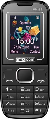 Maxcom MM135, mobil pre dôchodcov, veľké tlačidlá, čitateľné písmo, SOS tlačidlo