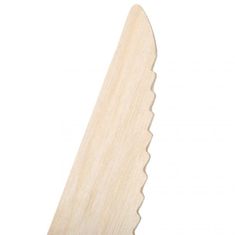 Maxpack Nůž jídelní dřevěný W003 - 16,5cm jednorázový - 100ks
