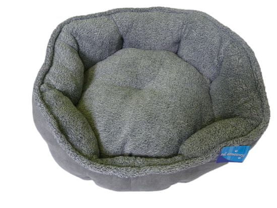 Petproducts Kulatý šedý pelech pro psy - 57x52x14 cm