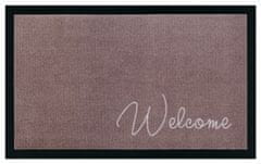 Mujkoberec Original Protiskluzová rohožka Welcome 104505 Brown 45x75