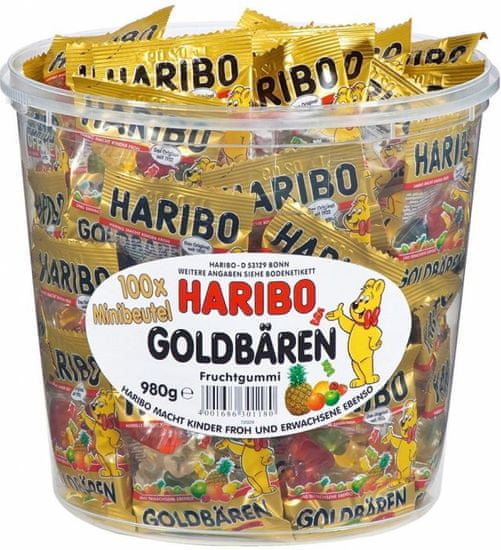 Haribo - želé mini medvídci v dóze 100ks