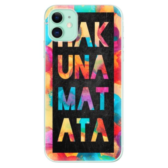 iSaprio Silikonové pouzdro - Hakuna Matata 01 pro Apple iPhone 11