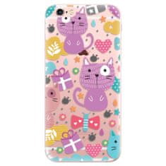 iSaprio Silikonové pouzdro - Cat pattern 01 pro Apple iPhone 6