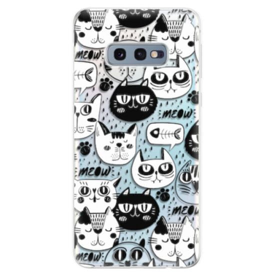 iSaprio Silikonové pouzdro - Cat pattern 03 pro SAMSUNG GALAXY S10E