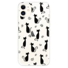 iSaprio Silikonové pouzdro - Cat pattern 05 - black pro Apple iPhone 11