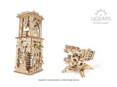 UGEARS Archbalista a věž - Dřevěné mechanické puzzle 3D