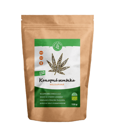 Zelená Země Konopné semínko neloupané BIO 1kg