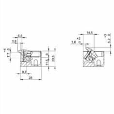 Elektrický zámek PULZNÍ DORCAS 54AAF 8-12V AC/DC 20,5mm (4005100392)