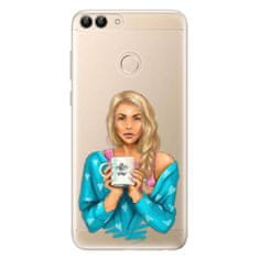 iSaprio Silikonové pouzdro - Coffe Now - Blond pro Huawei P Smart