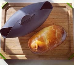 Lékué Lékué, Silikonová forma na přípravu a pečení chleba Mini Bread Maker, malá | hnědá, 300 ml