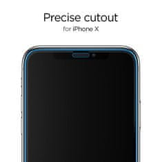 Spigen Full Cover Tr Slim 2-pack tvrzené sklo na iPhone 11 Pro / XS / X, černé