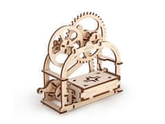 UGEARS Mechanická krabička na vizitky | 3D mechanické puzzle ze dřeva