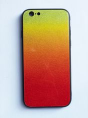 OEM Glass case SHINNING pro Huawei Y6 2018 - oranžovo/zelený