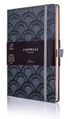Castelli Italy Zápisník C&G Art Deco Copper, čtverečkovaný