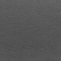 Greatstore Dílčí středová pohovka s poduškou textil tmavě šedá