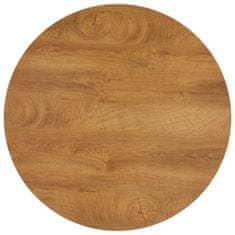 Greatstore Jídelní stůl dubový a černý 90 x 73,5 cm MDF