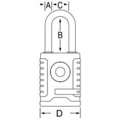 MasterLock 4401EURDLH Elektronický visací zámek