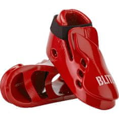 Taekwondo obuv BLITZ Double Padded Dipped Foam Foot - červené