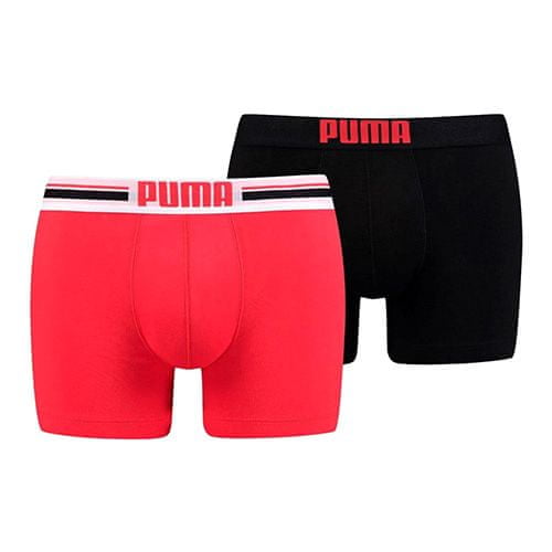 Puma Boxerky , Placed Logo Boxer 2 pack | Černá | S