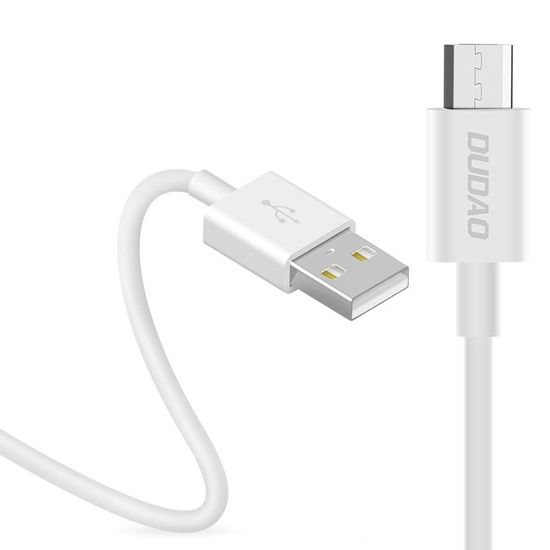 DUDAO L1M kabel USB / Micro USB 3A 1m, bílý