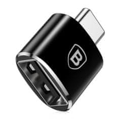 BASEUS adaptér USB / USB Type-C OTG, černý