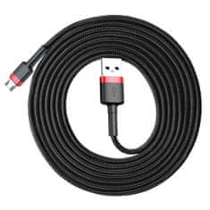 BASEUS Cafule kabel USB / micro USB QC 3.0 1.5A 2m, černý/červený