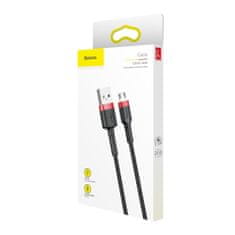 BASEUS Cafule kabel USB / micro USB QC 3.0 1.5A 2m, černý/červený